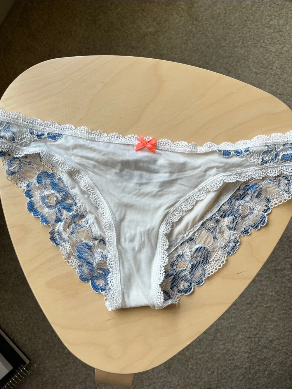 Victorias Secret blue and white Floral Bra matching set